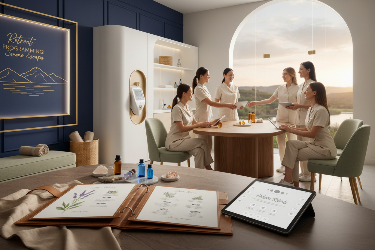 Holistic Consulting for Businesses Creating Transformational Client Experiences

Treatment menus

Staff training

Emotional intelligence

Holistic rituals + protocols

Medical-spa integration

Retreat programming

Client experience design